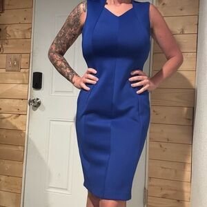 Calvin Klein Royal Blue Midi Dress